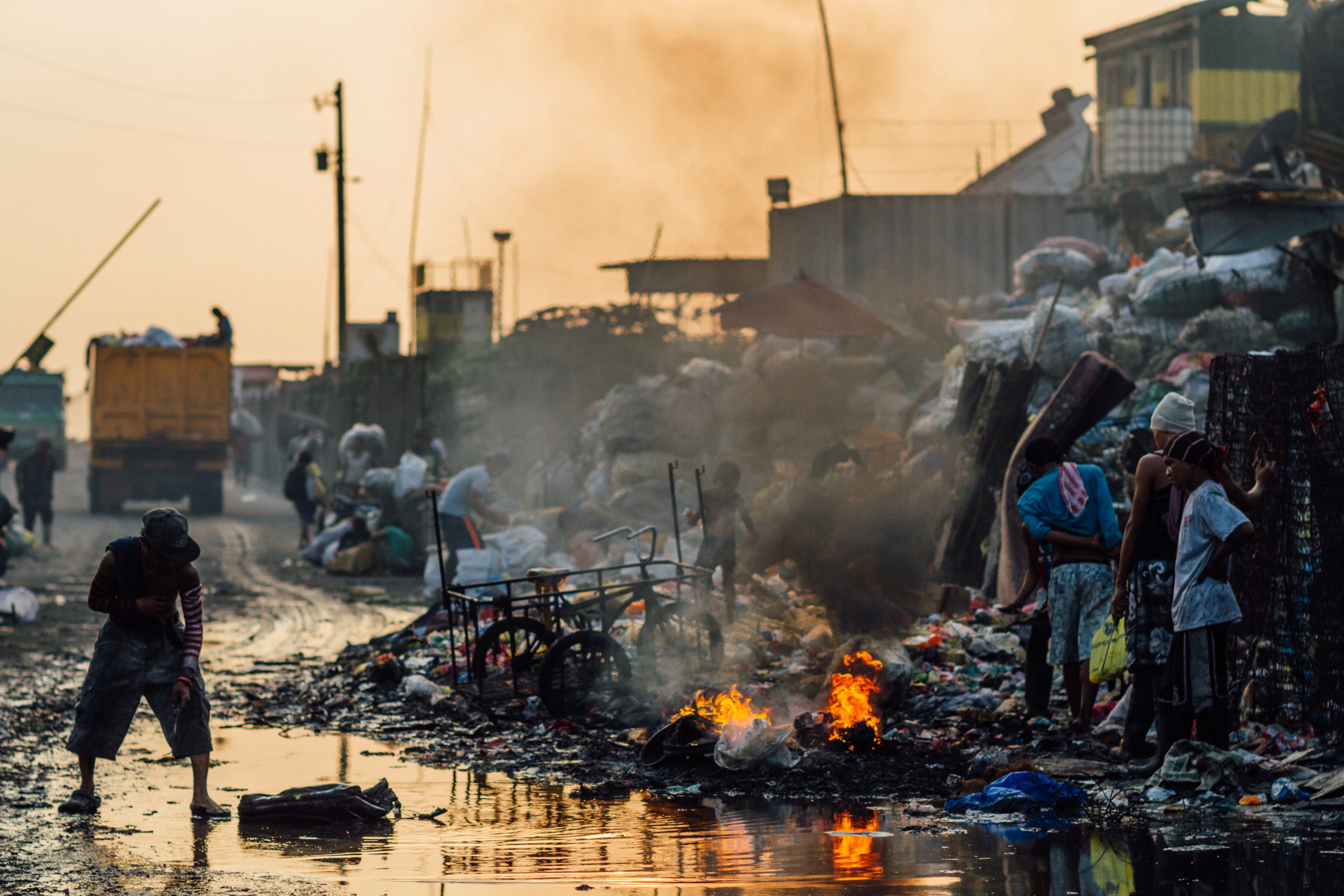 Burning African Trash