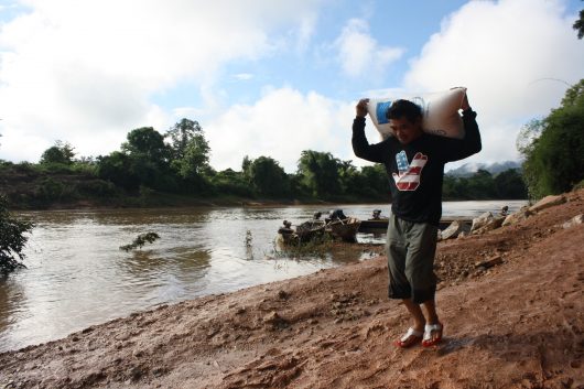 humanitarian aid to Laos