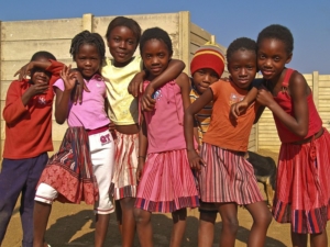 Connected African Girls Coding