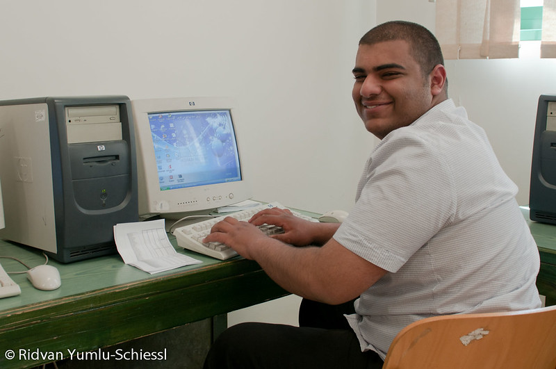 Hisham Hijjawi Collage of Technology, representing young people who may enter the IT sector in Palestine