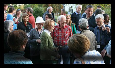 Jimmy and Rosalynn Carter in Ambassador's Circle