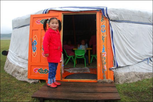 mobile schools in Mongolia