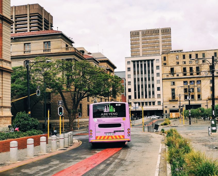Solar energy buses in South Africa