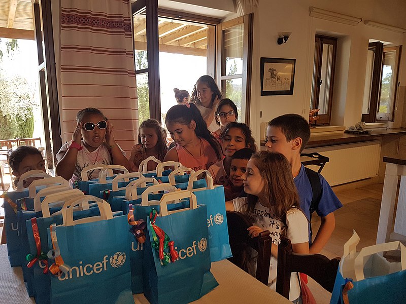Tuba Büyüküstün with UNICEF