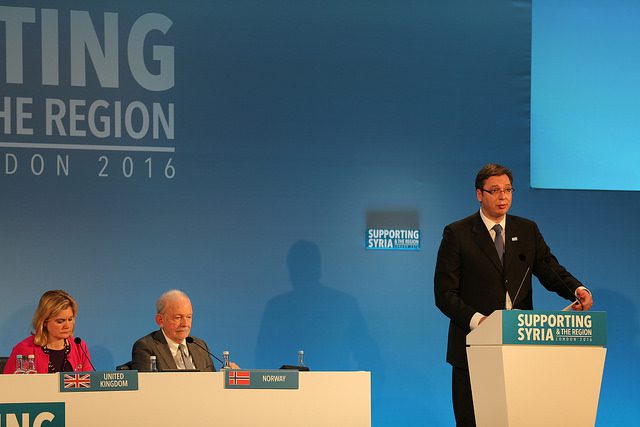 humanitarian aid to serbia