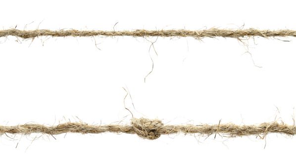 Rope isolated on white background